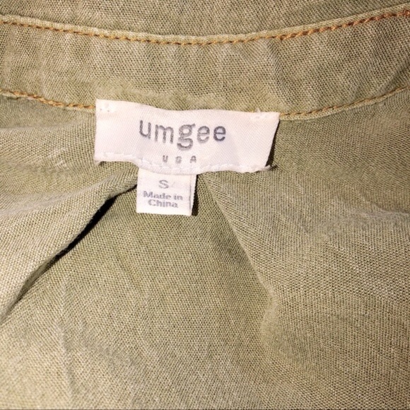 Umgee small oversized frayed distressed shirt - Picture 5 of 6